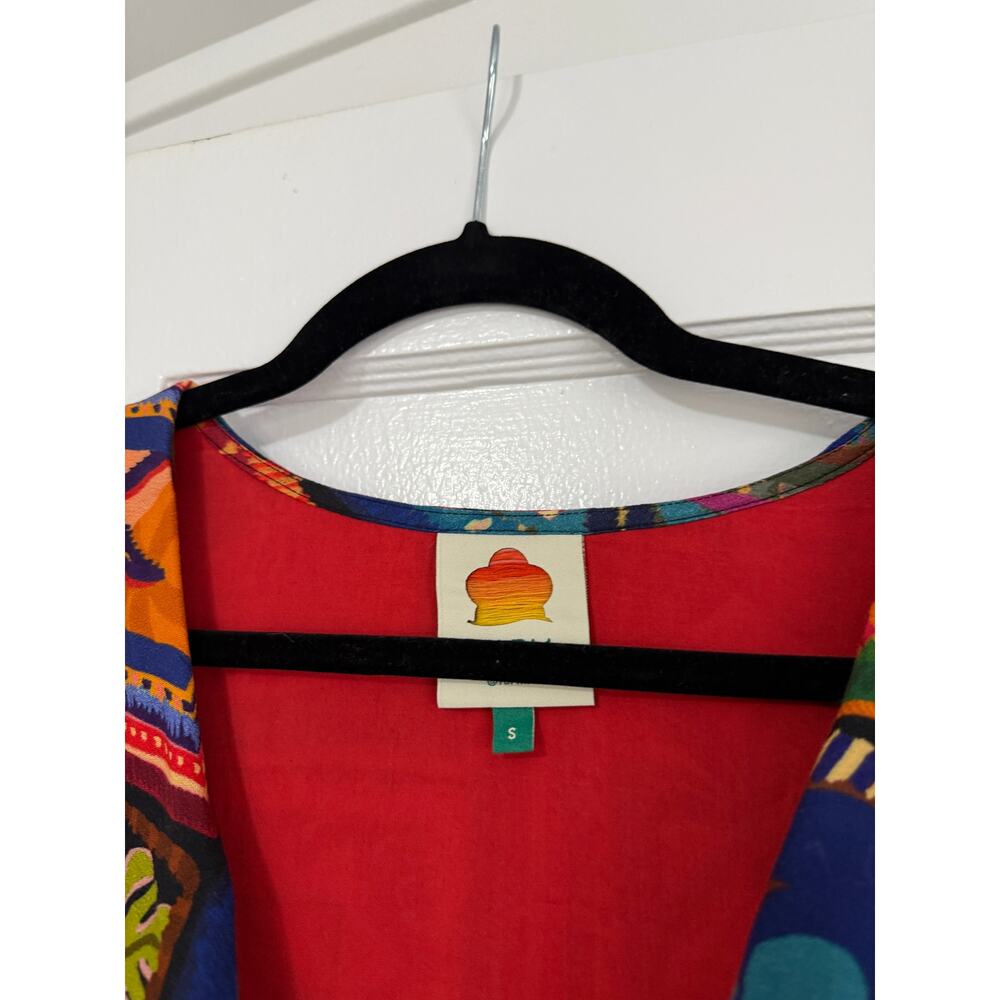 Farm Rio S Patchwork Tapestry Ankle Dress - Picture 3 of 6